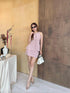 Summer Sleeveless Blouse With Mini Skort Sets